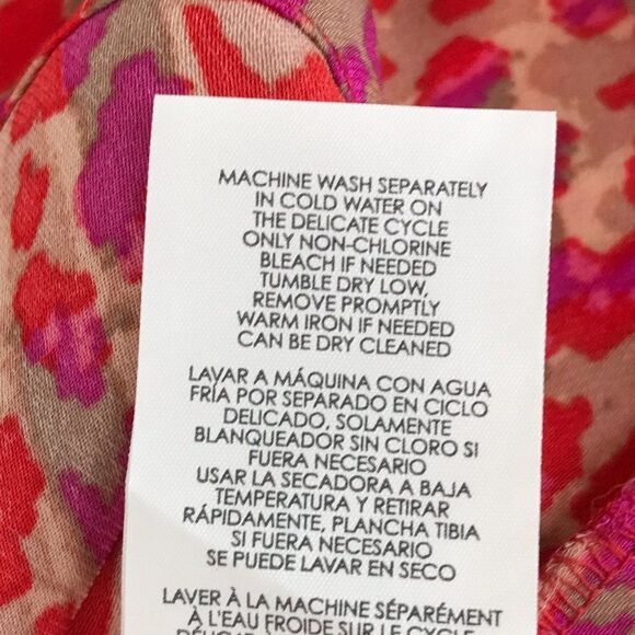 CAbi High-Low Chiffon Tank Women's Size Small Semi-Sheer Sleeveless Button Front - Picture 9 of 9